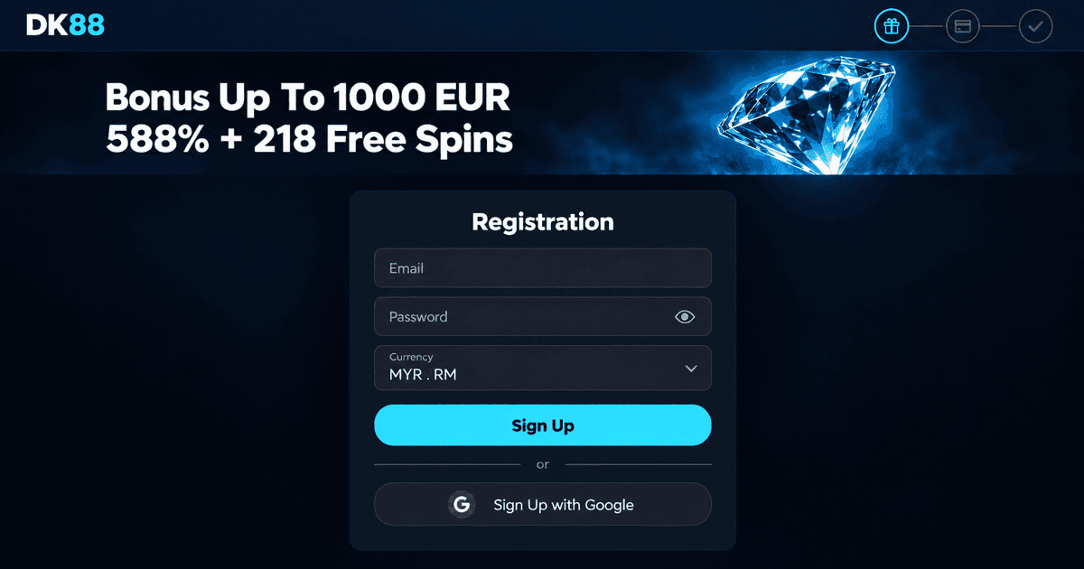 DK88 Malaysia registration form